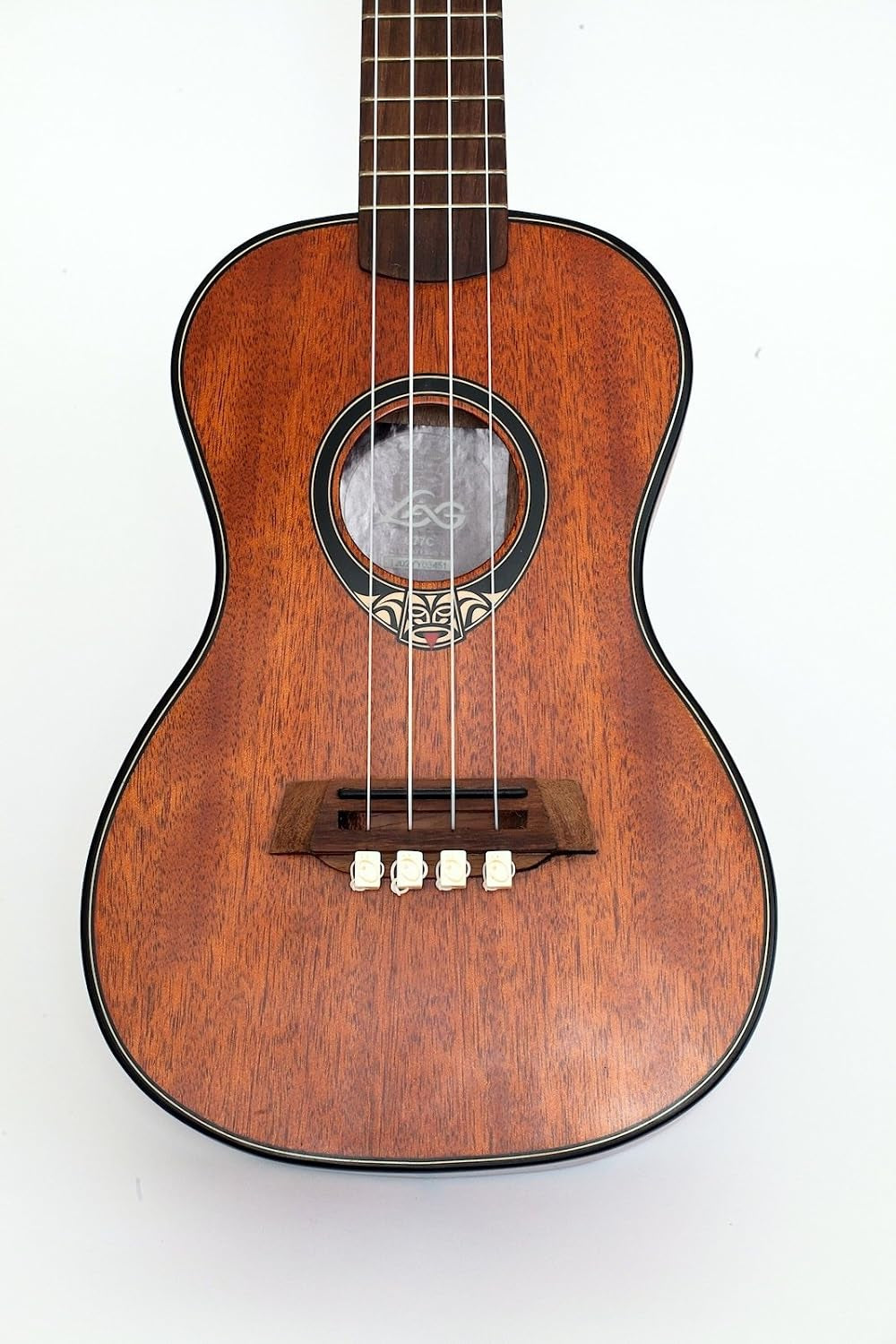 TSTUW TENOR String-Tie Tailpiece Bridgebeads Set for Ukulele, PEARL BONE WHITE Color Bridge Beads.