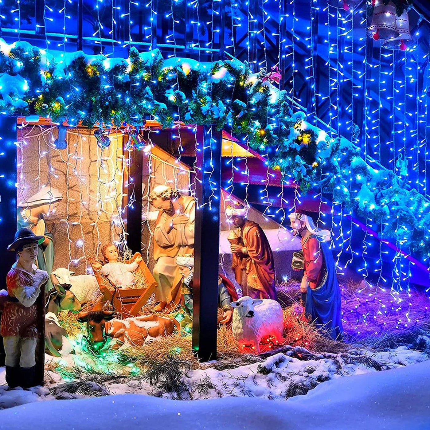 Halloween Christmas Lights Outdoor Decorations 100 LED