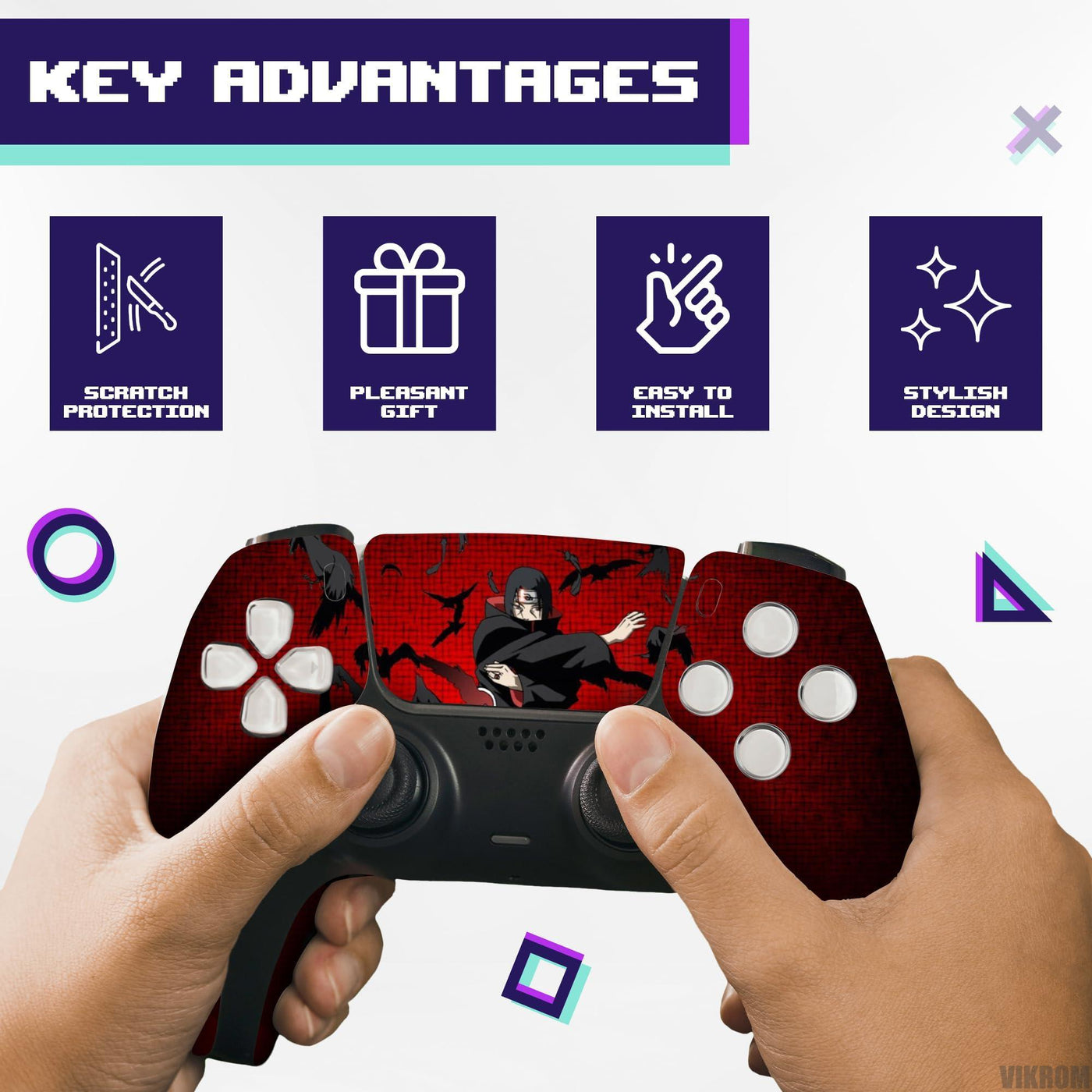 PS5 Console Controller Wrap Vinyl Sticker   PlayStation 5 Console