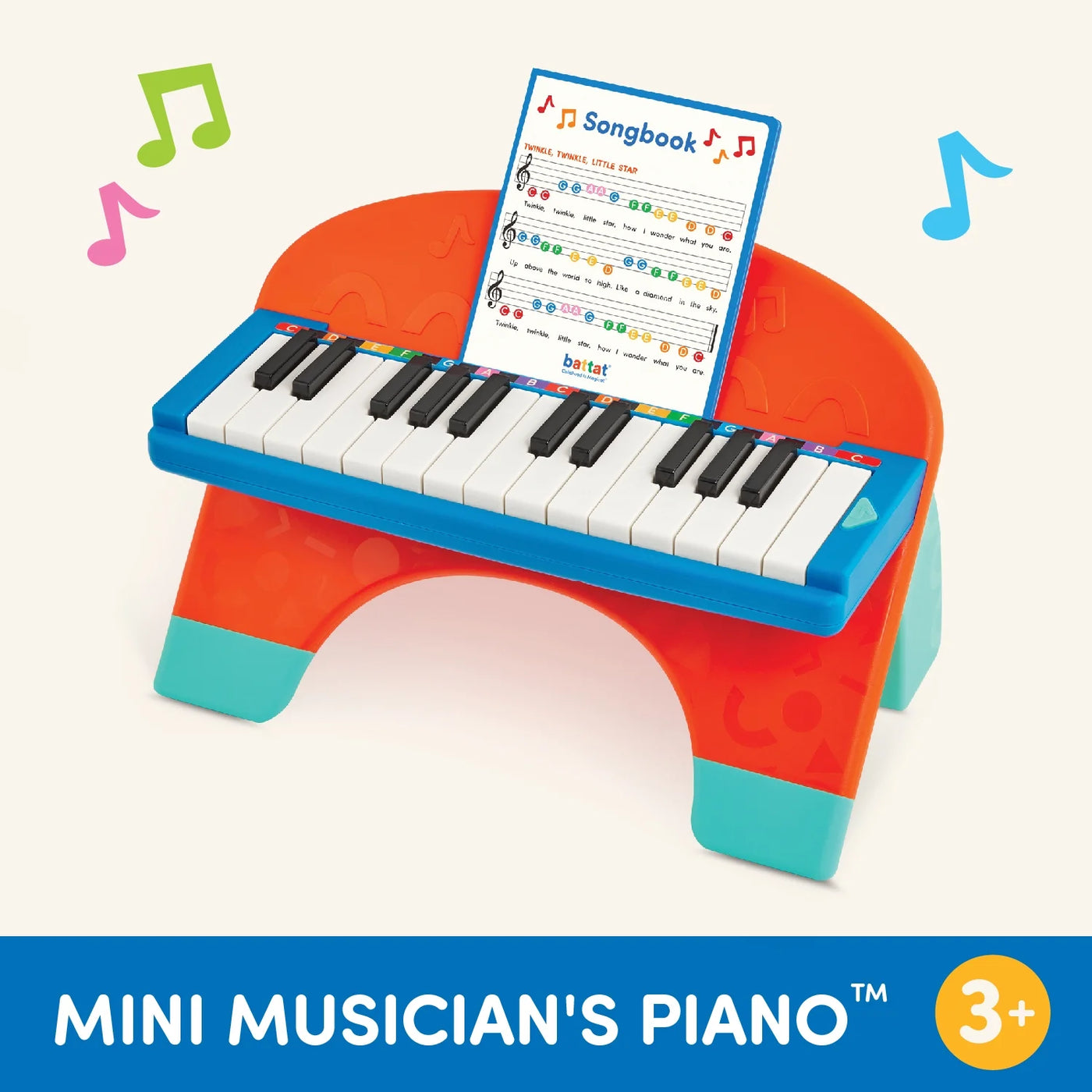 Mini Musician'S Piano with Color-Coded Keys and Music, Toddler and Preschool Toys