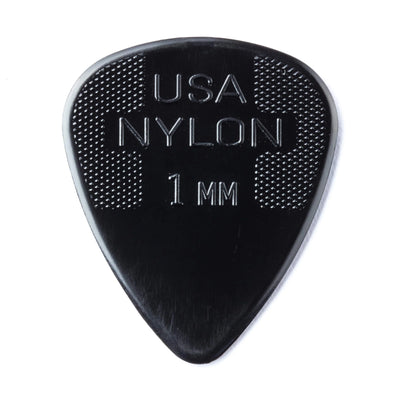 Dunlop 44P1.0 Nylon Standard, Black, 1.0Mm, 12/Player'S Pack