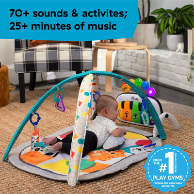 Kickin' Tunes 4-In-1 Infant Baby Activity Gym & Tummy Time Play Mat with Piano, 0-36 Months, Multicolor