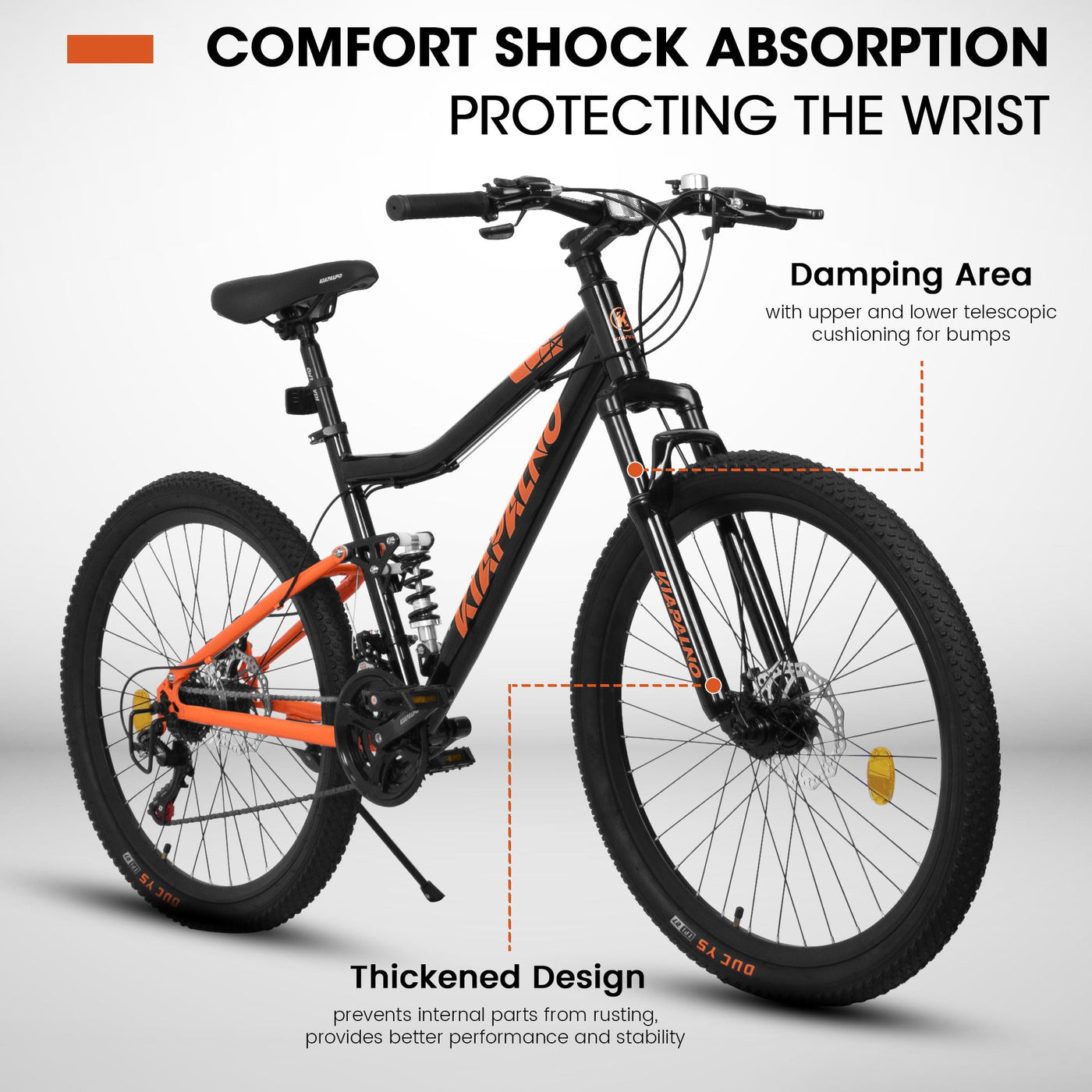 TerraRush™ – 26" Mountain Bike with Shock Absorber & 21-Speed