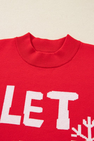 LET IT SNOW Christmas Holiday Sweater