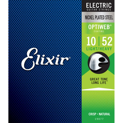 19077 Electric Steel Optiweb Light 10-52 Electric Guitar Strings