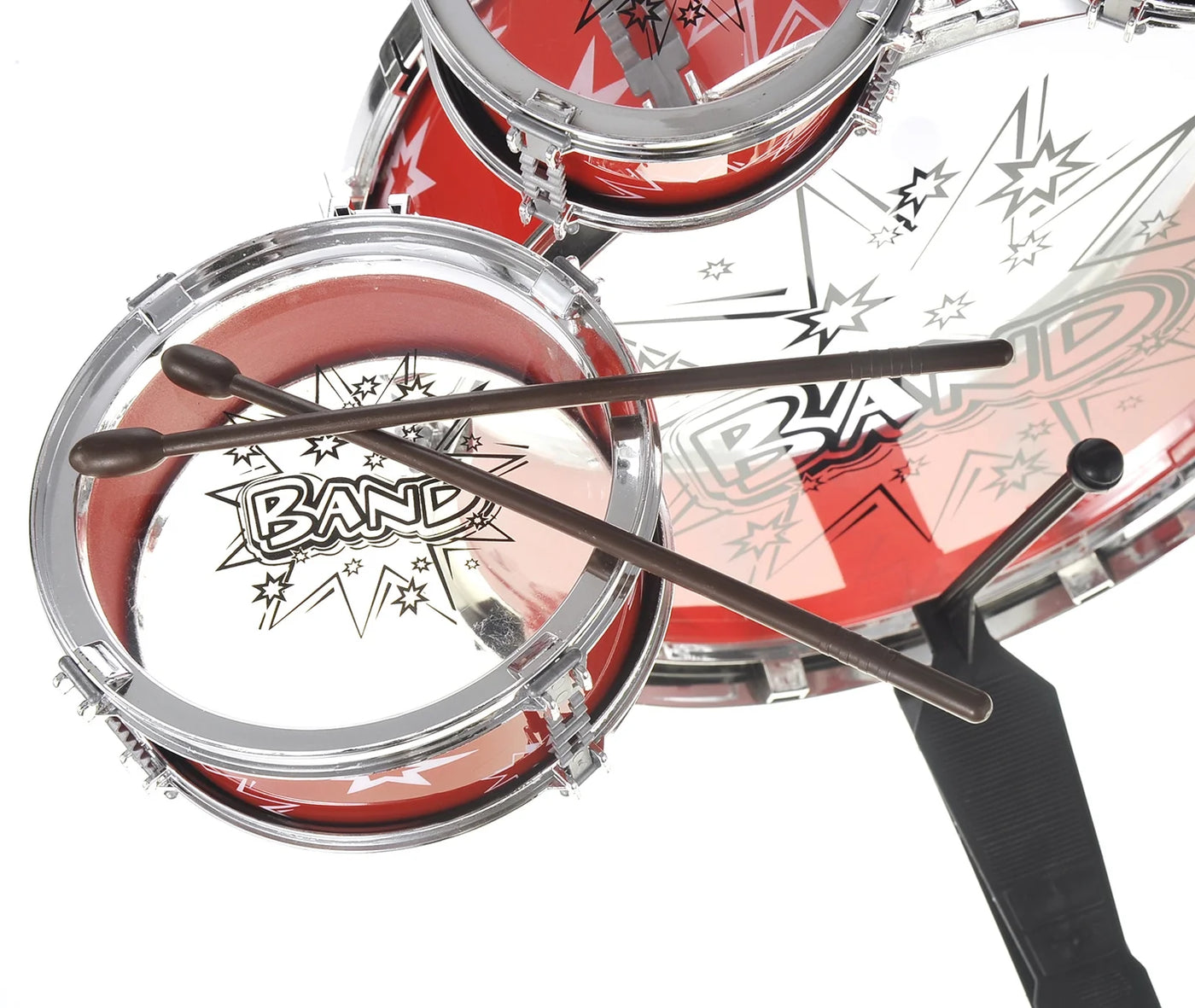 Playworld Musical Instrument Drum Playset - Red