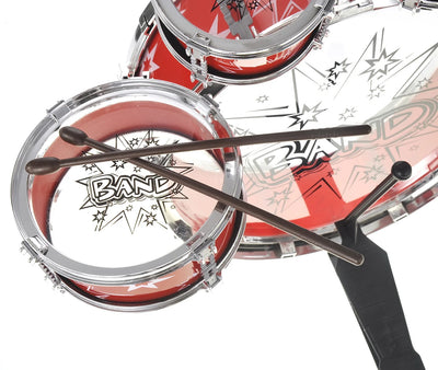 Playworld Musical Instrument Drum Playset - Red