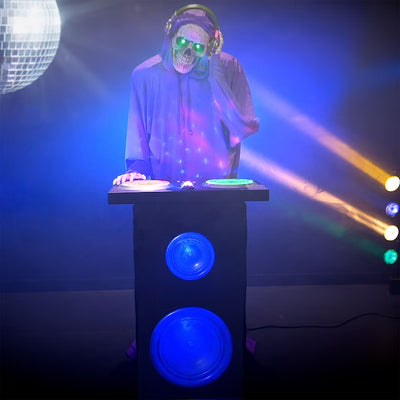 5.5-Ft Bluetooth DJ Webbs Skeleton Motion Activated Lighted Animatronic