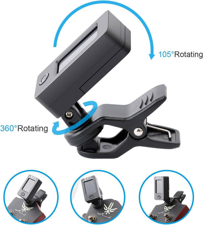 Jt 01 Clip on Tuner Capo for Guitar Bass Ukulele Violin with Lcd Display