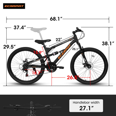 TrailMate™ – 26" Steel Frame MTB (21-Speed, Blue)