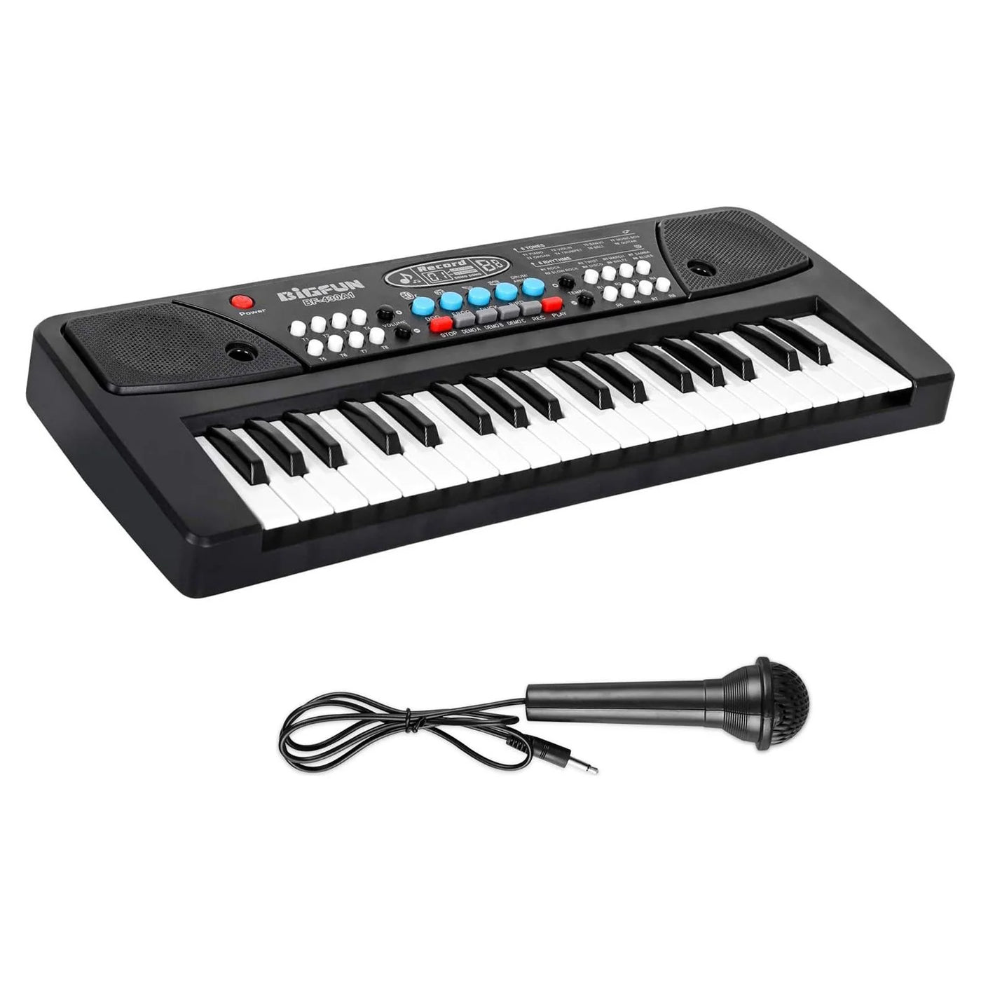 Kids Piano, Kids Keyboard 37 Keys Portable Electronic Musical Instrument Multi-Function Music Piano for Kids Early Learning Educational Toy Birthday Xmas Day Gifts (Black)