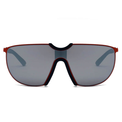 MACON | Large Oversized Unisex Single Lens Aviator Fashion Sunglasses