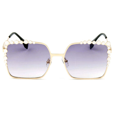 CHICO | Luxury Fashion Oversized Square Metal Frame Bubbles Sunglasses