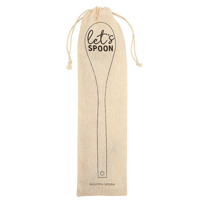 Let's Spoon Wooden Cooking Spoon | Beech Wood Kitchen Utensil in