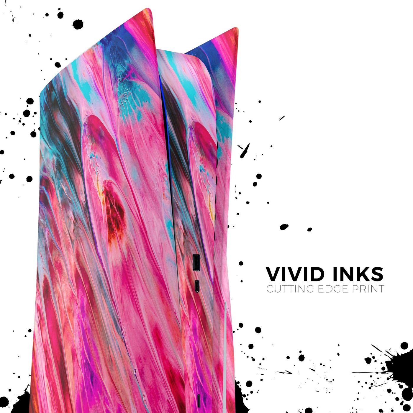 Liquid Abstract Paint V67 - Full Body Skin Decal Wrap Kit for Sony