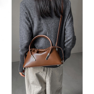 SolunaLuxe™ – Crimson Curve Shoulder Bag