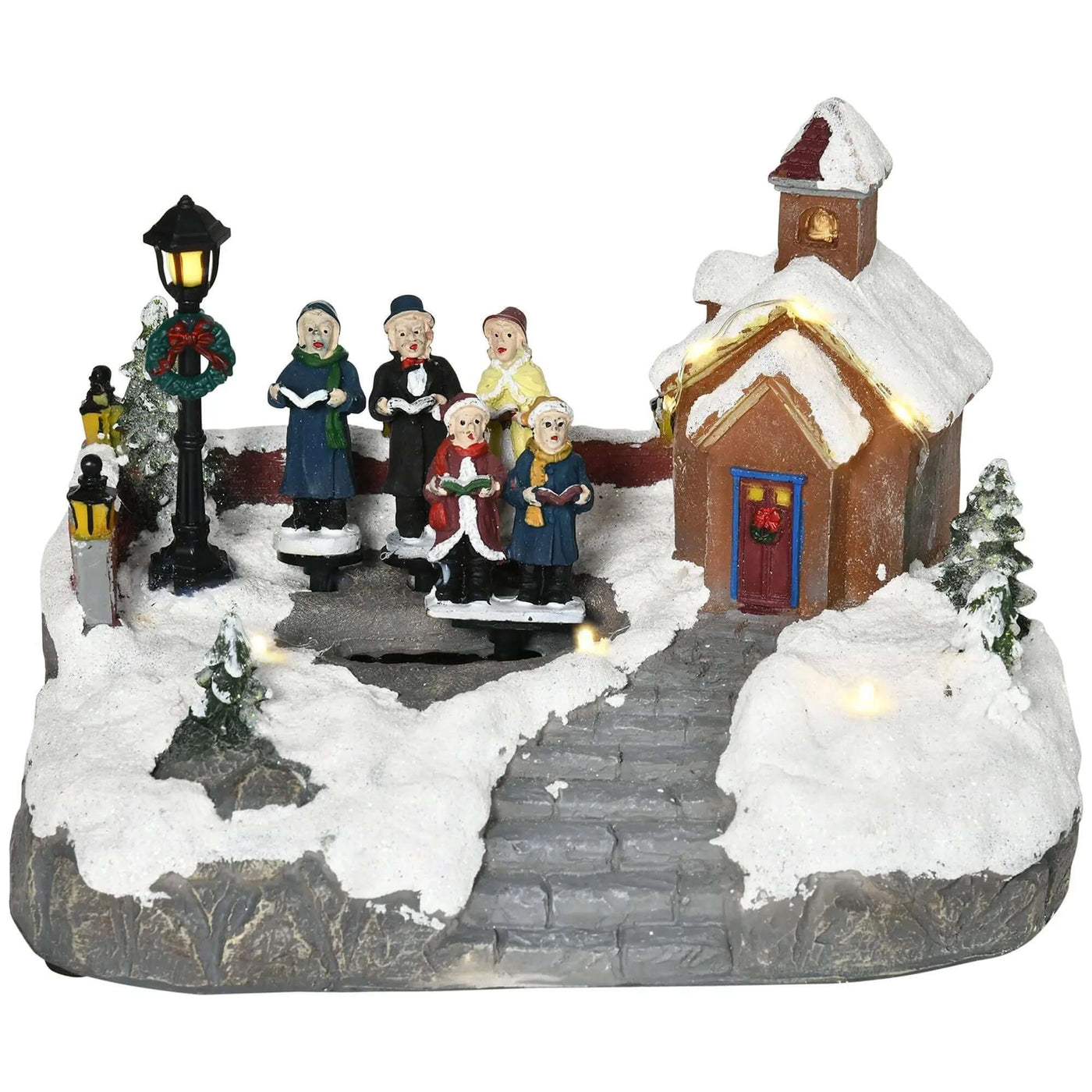 Christmas Village Choir Decoration Winter Wonderland LED