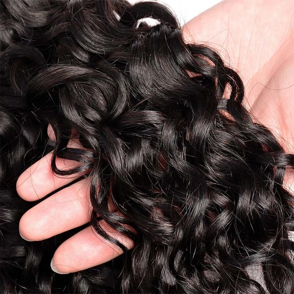 NextFace Brazilian Hair 32 34 inch Water Wave Human Hair Bundles