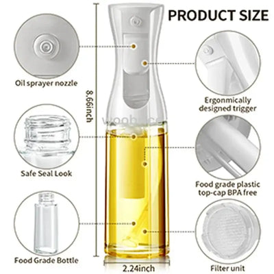 200/300/500ml Oil Spray for Kitchen Oil Nebulizer Dispenser Spray Oil