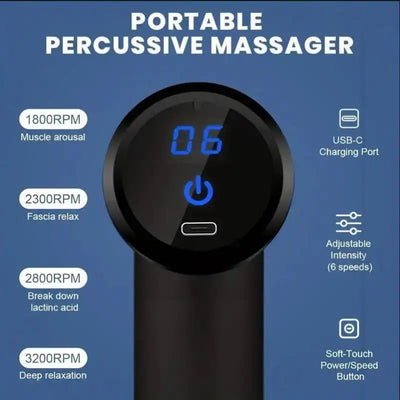 Portable Fascia Gun Deep Tissue Massage Mini Lightweight and
