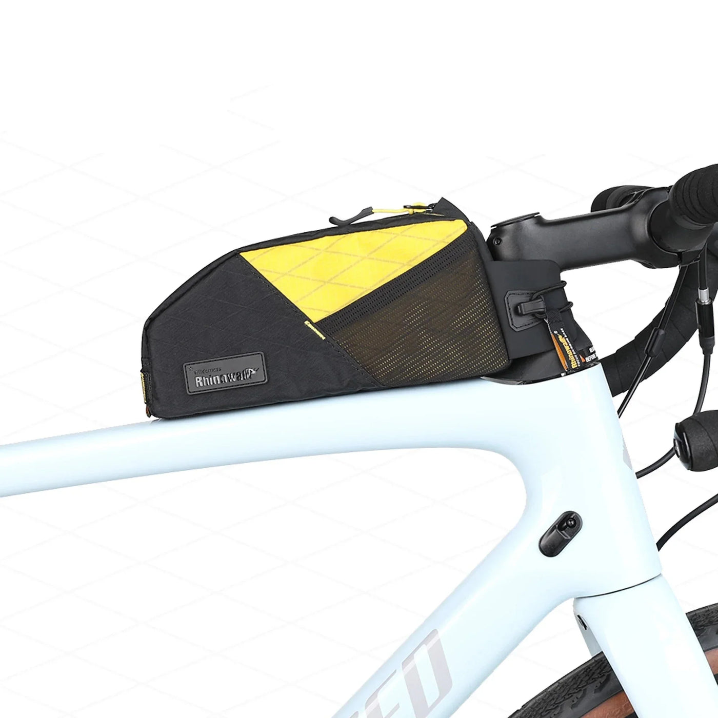 1.2L Top Tube Bike Bag Leg-Free Design Yellow-1