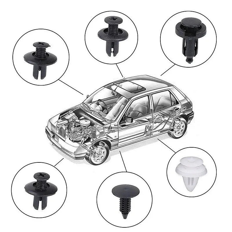 6 Different Automotive Plastic Retainer Buckles General Motors Buckles