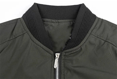 Mens Zipped Up Windbreaker Jacket