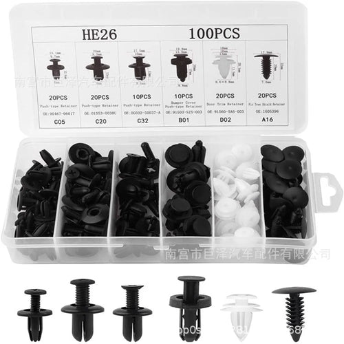 6 Different Automotive Plastic Retainer Buckles General Motors Buckles