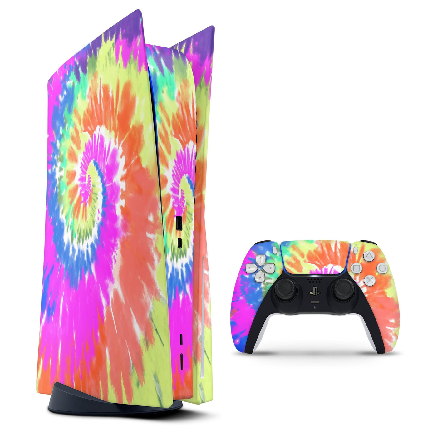 Spiral Tie Dye V1 - Full Body Skin Decal Wrap Kit for Sony Playstation