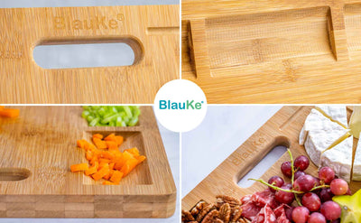 Extra Large Bamboo Cutting Board - 17x12.5 inch Wood Cutting Board for