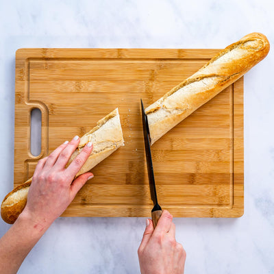 Extra Large Bamboo Cutting Board - 17x12.5 inch Wood Cutting Board for