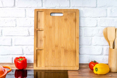 Extra Large Bamboo Cutting Board - 17x12.5 inch Wood Cutting Board for
