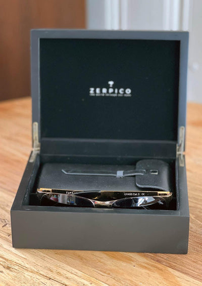 Titanium Wayfarer Sunglasses - V2 - 24K GOLD Plated