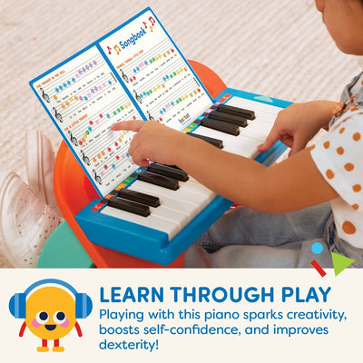 Mini Musician'S Piano with Color-Coded Keys and Music, Toddler and Preschool Toys