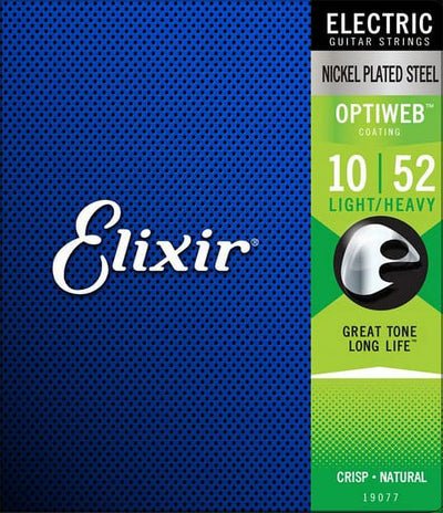 19077 Electric Steel Optiweb Light 10-52 Electric Guitar Strings