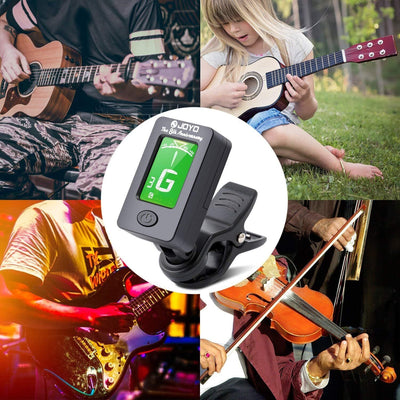 Jt 01 Clip on Tuner Capo for Guitar Bass Ukulele Violin with Lcd Display