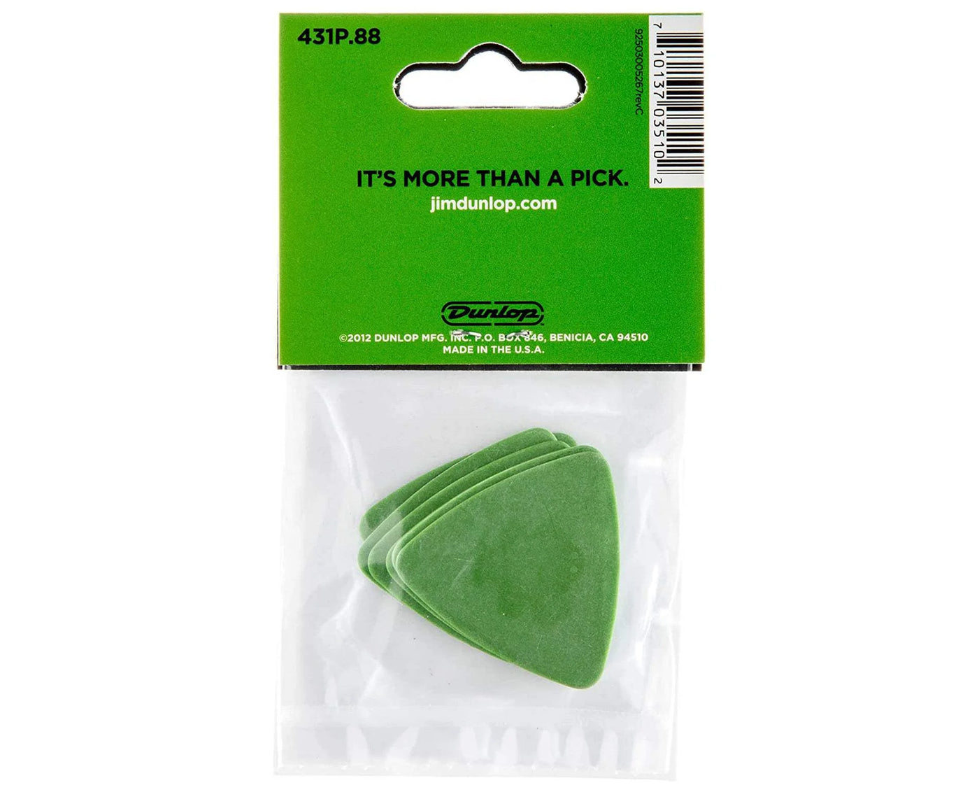 Dunlop Tortex Triangle Guitar Picks 6 Pack .88Mm