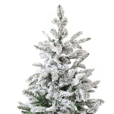 Unlit 7FT Snowy PE PVC Mixed Christmas Tree