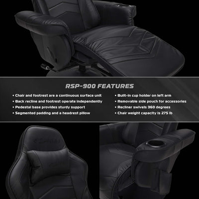 900 Gaming Recliner - Video Games Console Recliner Chair, Computer