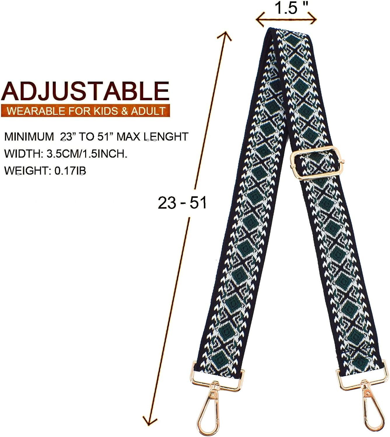 Replacement Purse Strap Shoulder Strap Adjustable Crossbody Strap for Women Crossbody Wide Shoulder Bag