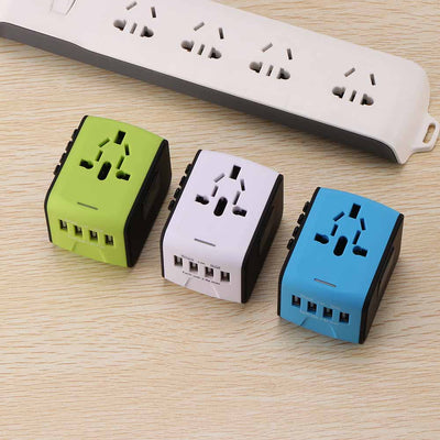 All-In-One 4 USB Port  Universal Travel Adapter