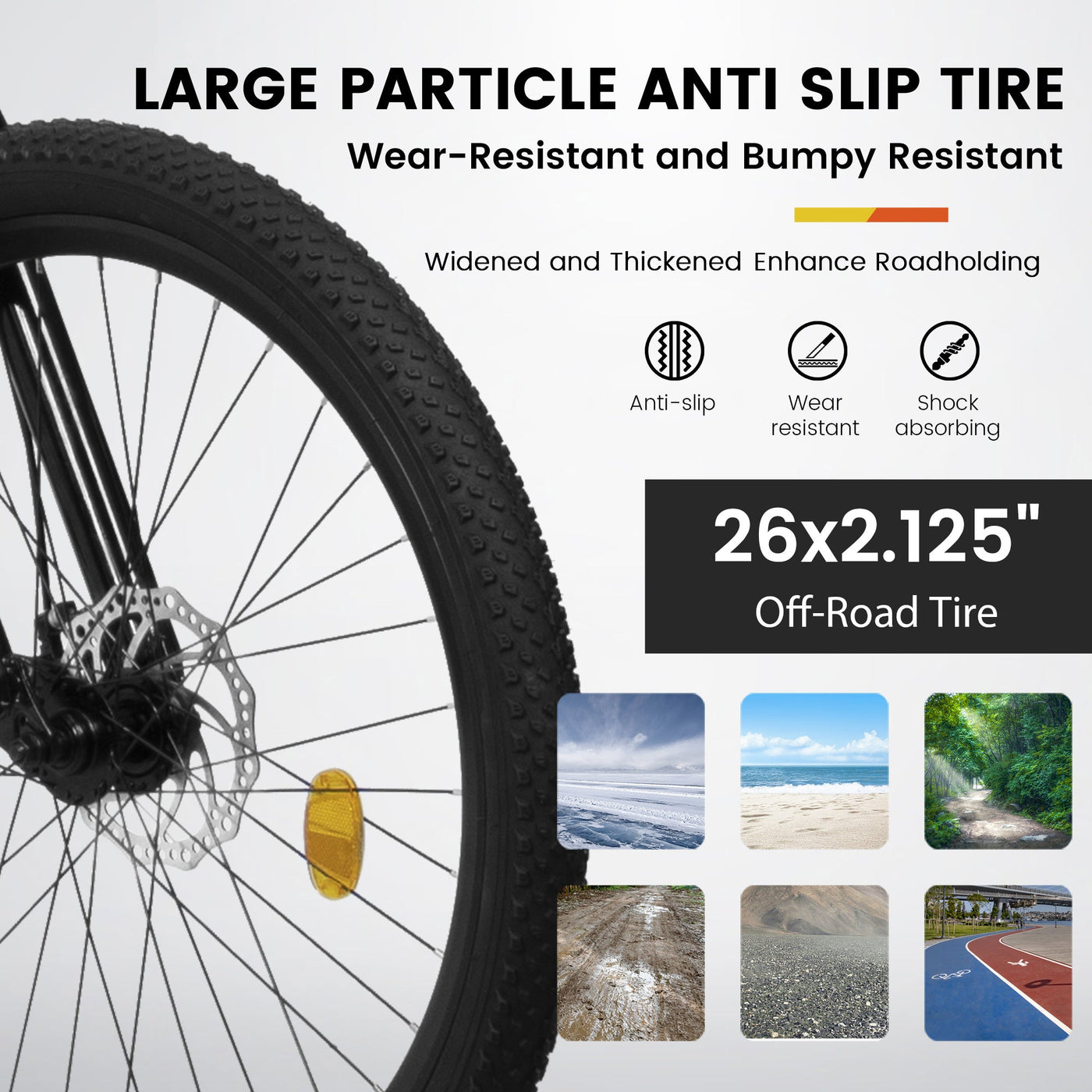 TerraRush™ – 26" Mountain Bike with Shock Absorber & 21-Speed