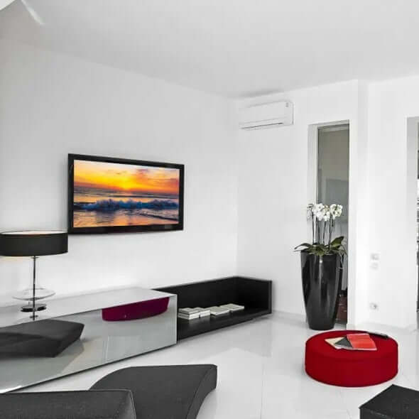 TV Wall Mount Swivel Tilt Full-Motion Articulating Wall Rack For