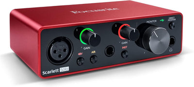 Scarlett Solo Studio 3Rd Gen USB Audio Interface Bundle for the Guitarist, Vocalist or Producer with Condenser Microphone and Headphones for Recording, Songwriting, Streaming and Podcasting