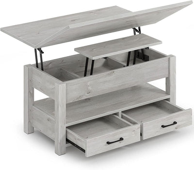 Coffee Table Lift Top, Multi-Function Convertible Coffee Table with