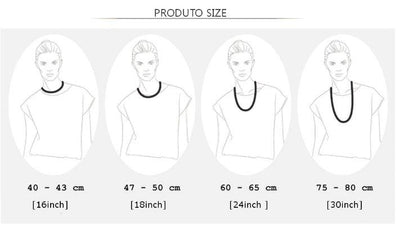 COLT 12MM Cuban Chain | 961751 size guide showing necklace lengths for 16, 18, 24, and 30 inches on a model.