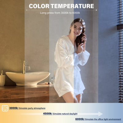 LuneluX_Home – Smart LED Bathroom Mirror with Anti-Fog & Touch Control