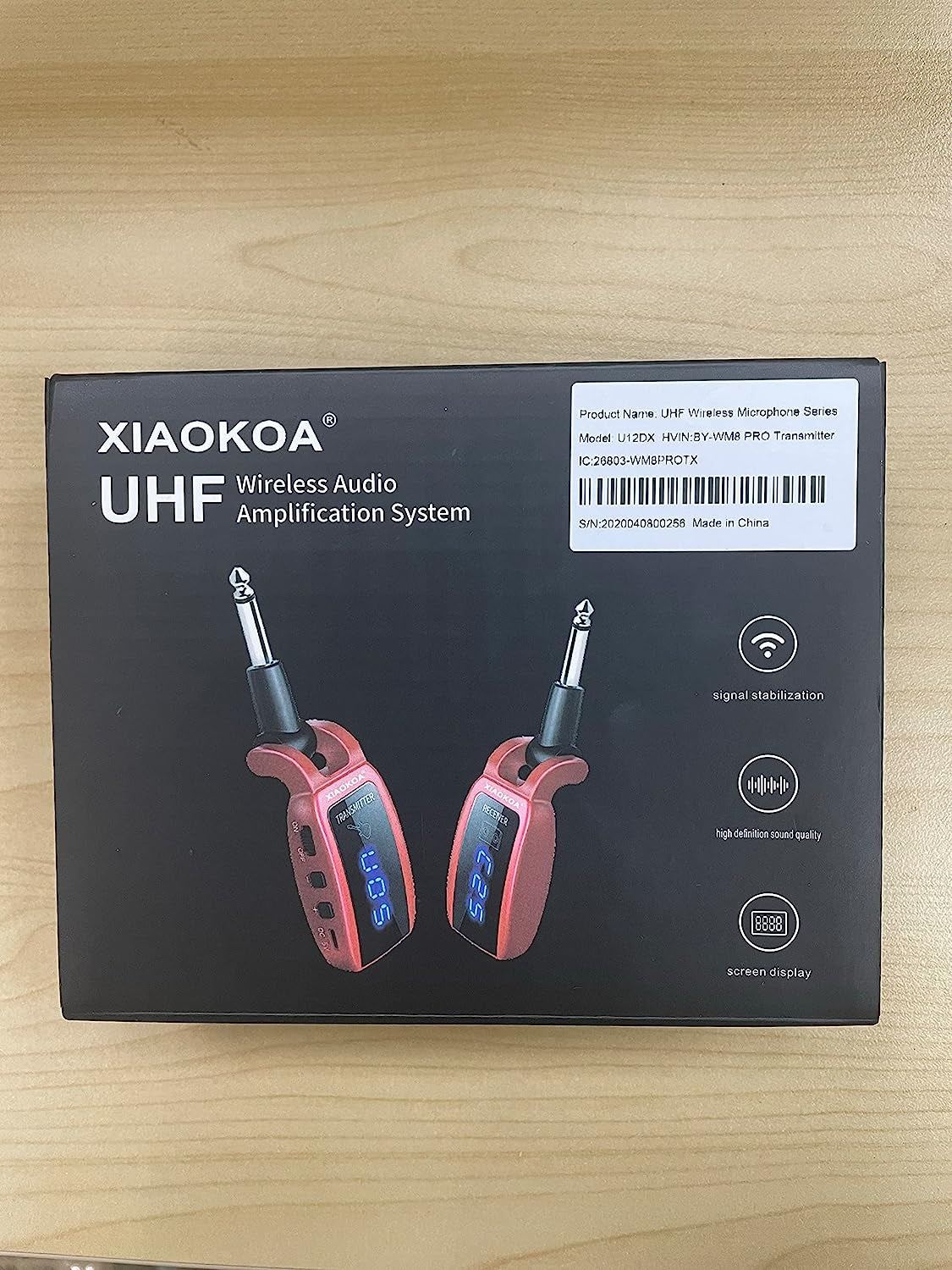 Sistema Inalambrico Para Guitarra Receptor De Transmisor Audio Recargable 15Cana