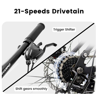 FlexRide™ 24 – 24" MTB Bike with Disc Brakes & 21-Speed Gears