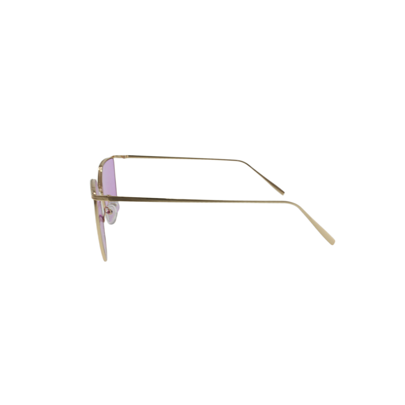 Jase New York Alton Sunglasses in Purple, side view showcasing metal frame and unique temple design.
